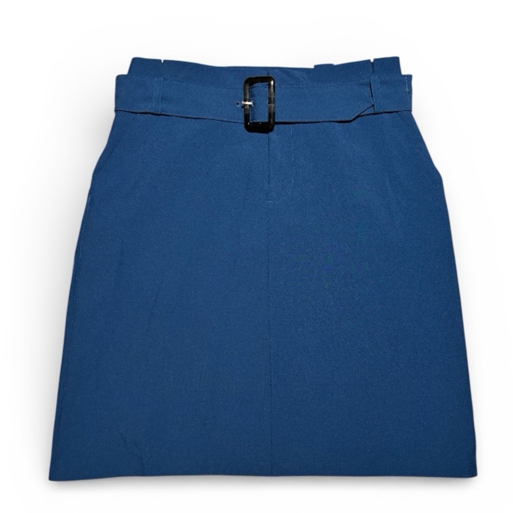Banana Republic Blue Belted Pencil Skirt